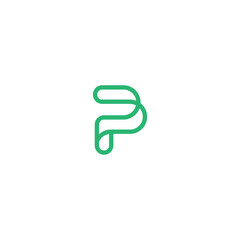 Letter P Logo Template Design Vector Illustration