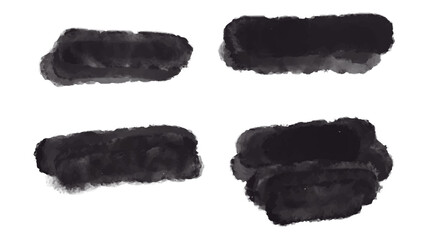 Big set of Black grunge stroke brush , banner, label, for your design, vector.