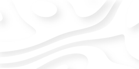 abstract circle blank paper white and gray tone vector background, wave overlapping with shadow modern concept