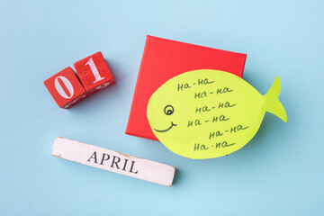Concept of Happy 1 april Fools day