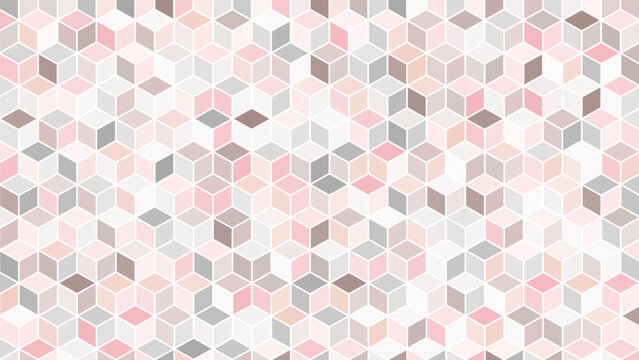 Seamless cube box pattern. Vector background. Geometric abstract texture