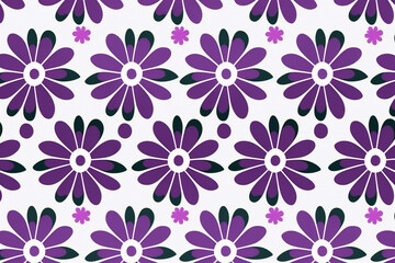 background with a purple floral pattern