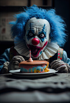Clown  Scary Generate Ai
