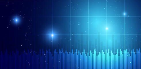 Futuristic technology background. Abstract illustration.