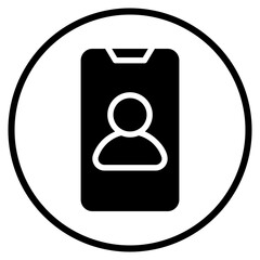 video call glyph icon