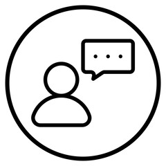 speaking line icon