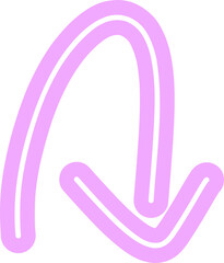 Pink arrow