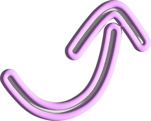 3d pink arrow