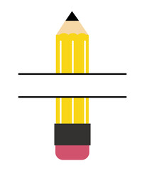 Crayon Split Monogram Svg, crayon svg, teacher svg, school svg, apple name frame svg, apple svg, apple monogram Svg, pencil monogram svg