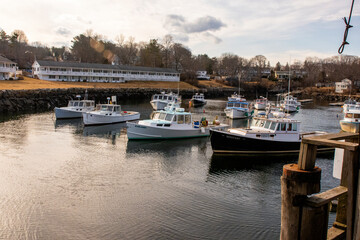 Fototapeta premium boats in the harbor
