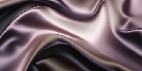 Fototapeta premium Luxury Silk Satin Cloth Abstract Background. Generative Ai