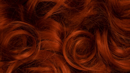 Red hair as a background.