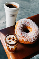 おいしそうなドーナツ　オシャレカフェ