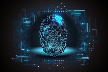 Internet security Fingerprint, Generative AI.
