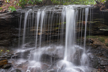Fototapeta na wymiar Waterfall in Cashiers, NC