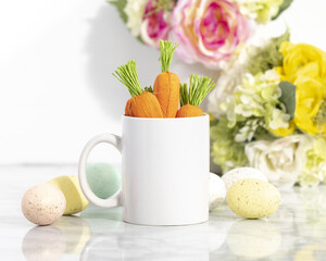 11 ounce Easter Coffee Cup Mock up