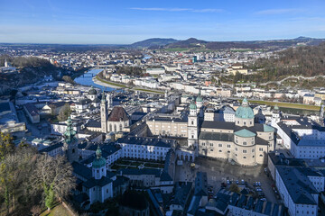 Salzburg, Blick von der Festung Hohensalzburg