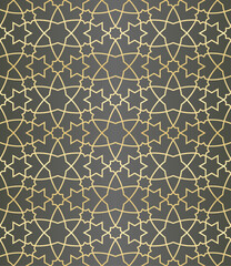 Islamic background with traditional style arabic. Seamless pattern for card, background, fabric or abstract design. Muslim ornament.