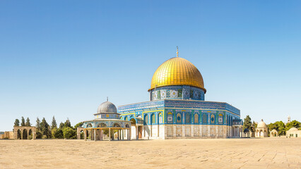 Jerusalem, Israel; March 14, 2023 - The Dome Of The Rock Mosque in Jerusalem, Israel. 