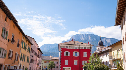 Streets of Trento. Strictly city lifestyle. High quality photo