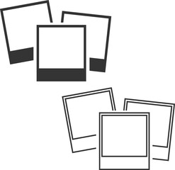 Frame. Photograph icon. Instant Photo Frame. 