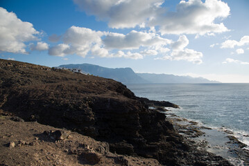 Fototapeta na wymiar Rocky coast Sardina , Grand Canaria, Spain