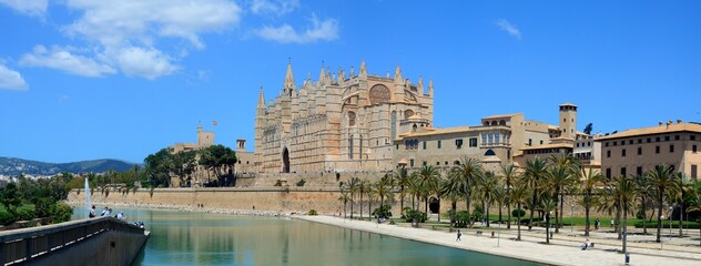 Panorámica de la Catedral de Palma de Mallorca