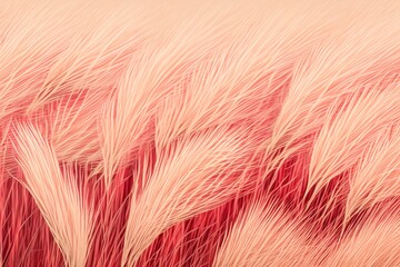 Fototapeta premium Abstract red color grass background. Colored background. Generative AI