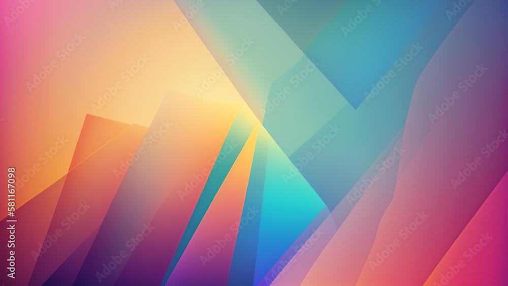 Poster multicolored abstract background. generative ai