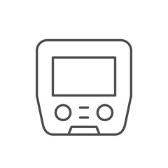 Glucose meter line outline icon