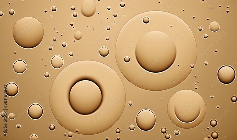 Aufkleber a close up of water droplets on a brown surface with a brown background and a brown background with 