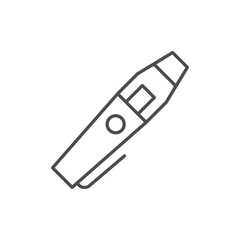 Diabetic glucometer line outline icon