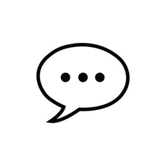 bubble speech icon vector design template