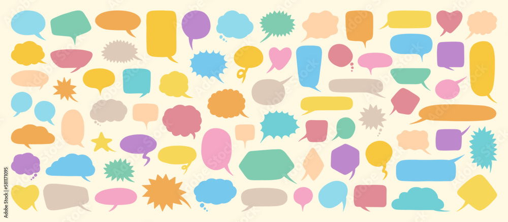 Aufkleber message bubble vector. speech bubble, text message, social media comment. website or mobile app comm