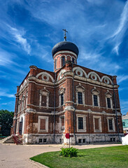 Fototapeta na wymiar St. Nicolas cathedral, city of Volokolamsk, Russia. Years of construction 1853 - 1862