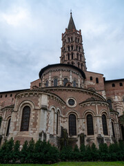Naklejka premium Chevet de la Basilique Saint-Sernin à Toulouse