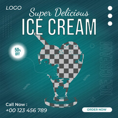 Creative Modern Square Social Media Food Post marketing social media post or web banner template design with abstract background, logo and icon. 