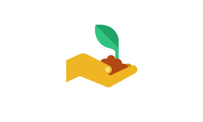 tree planting vector illustration colorful flat design eps8