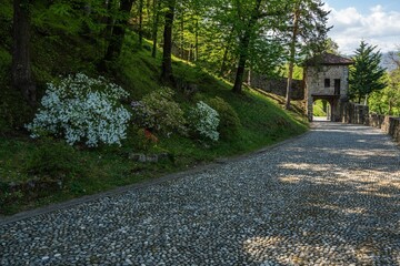 Fototapeta premium Pathway to Angera castle
