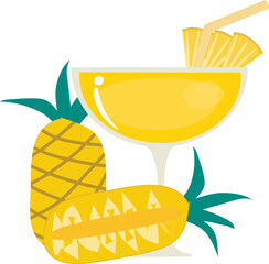 Cartoon juice illustration, Transparent background