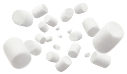 Flying marshmallows cut out