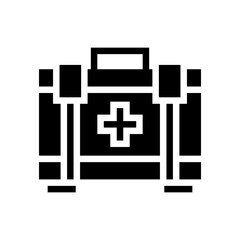 Obraz premium First aid kit glyph icon