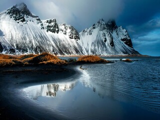 Beautiful landscape of a glacier in Iceland