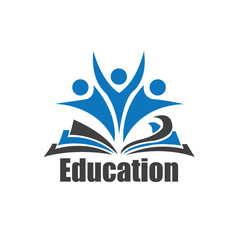 education academy logo premium vector