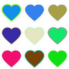 seamless pattern with hearts