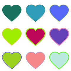 seamless pattern with hearts