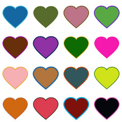 seamless pattern with hearts