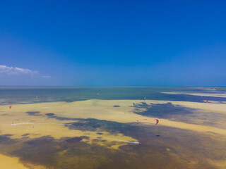 Fototapeta na wymiar Drone view of Isla Blanca, Mexico