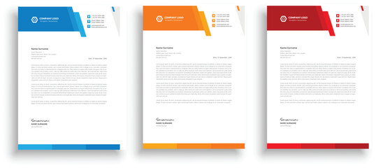 New Corporate And Creative Professional Business Elegant,Modern letterhead template design in minimalist style a4