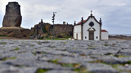 Fototapeta na wymiar Beautiful Chapel of Boa Nova in the city of Porto, Portugal